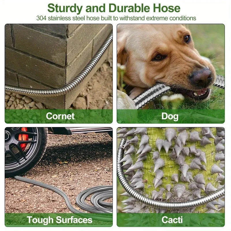 50FT Stainless Steel Garden Hose