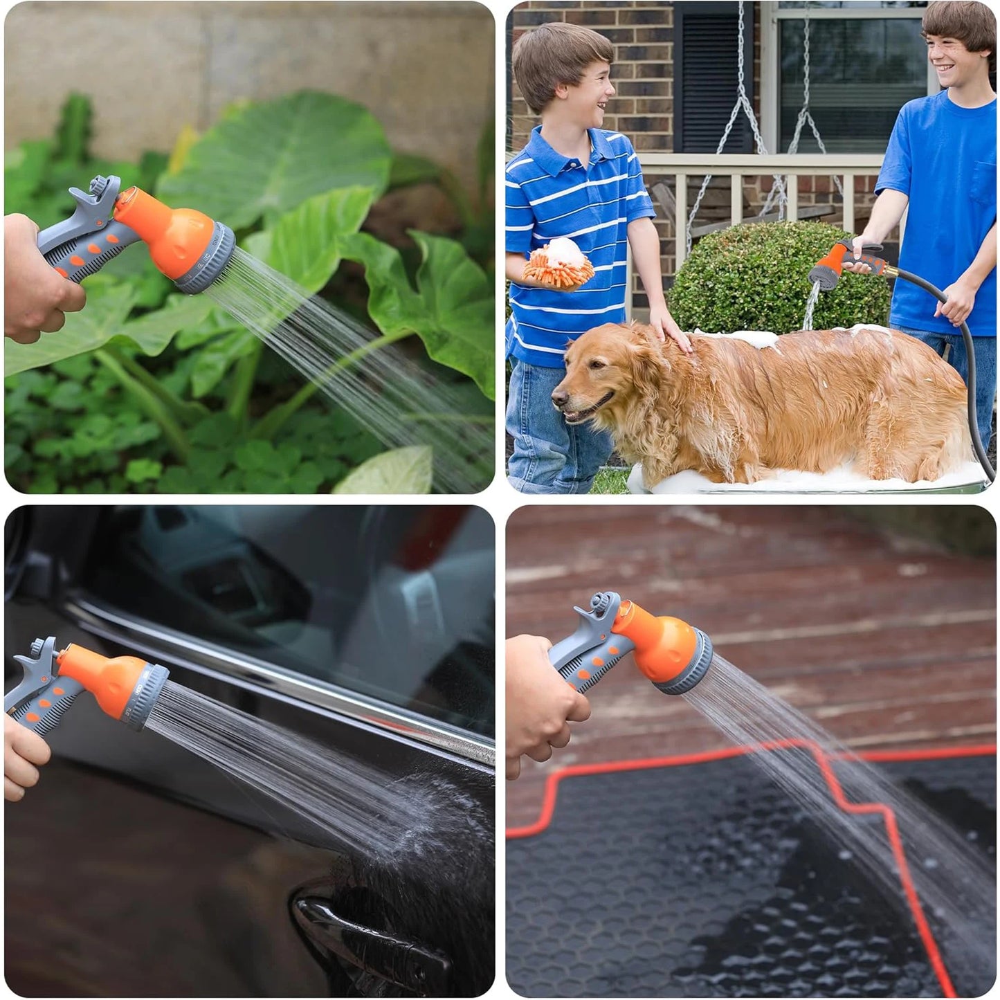 Retractable Garden Hose Reel 1/2 In x 100 FT Wall Mounted