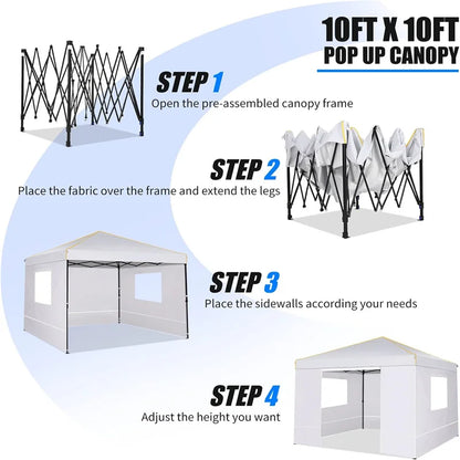 10x10FT Pop Up Canopy Tent