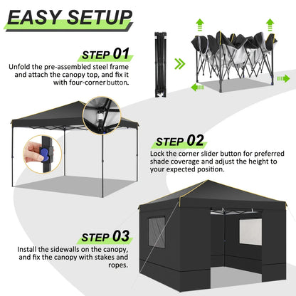 10x10FT Pop Up Canopy Tent