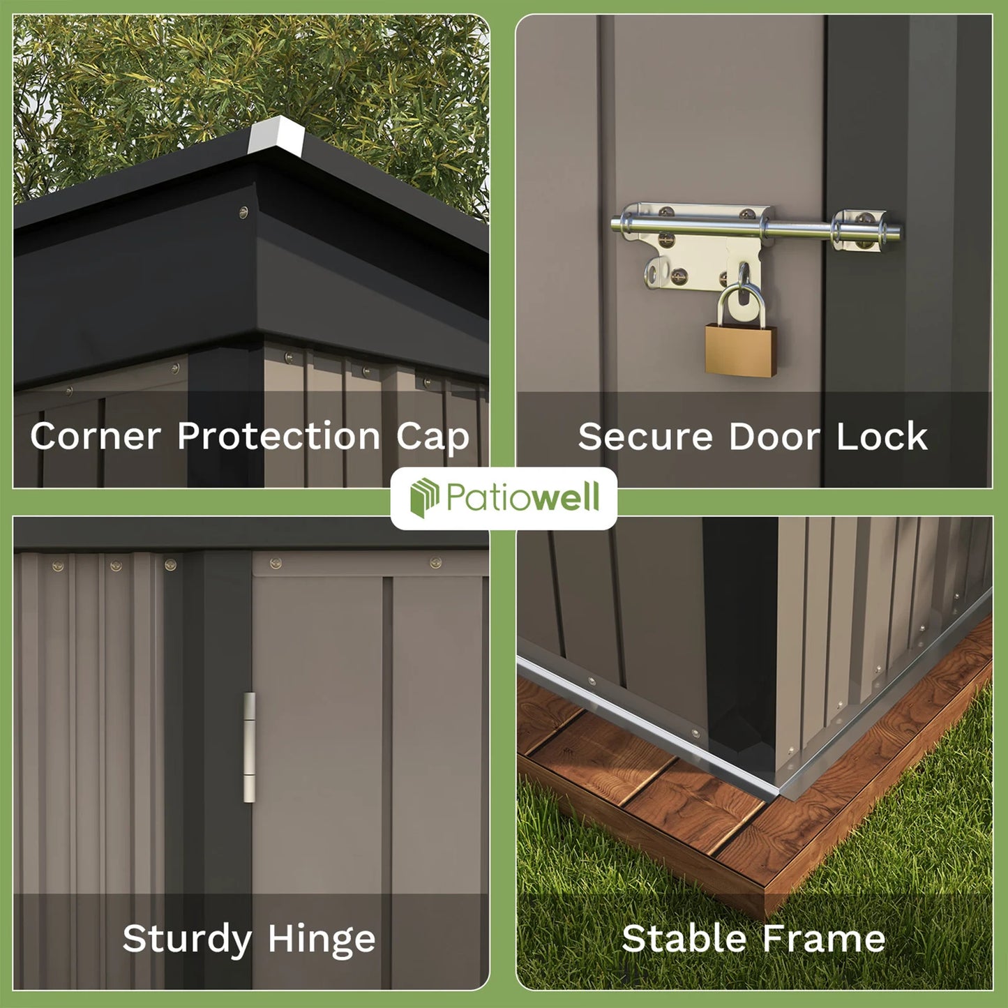 5x3 FT Outdoor Storage Shed
