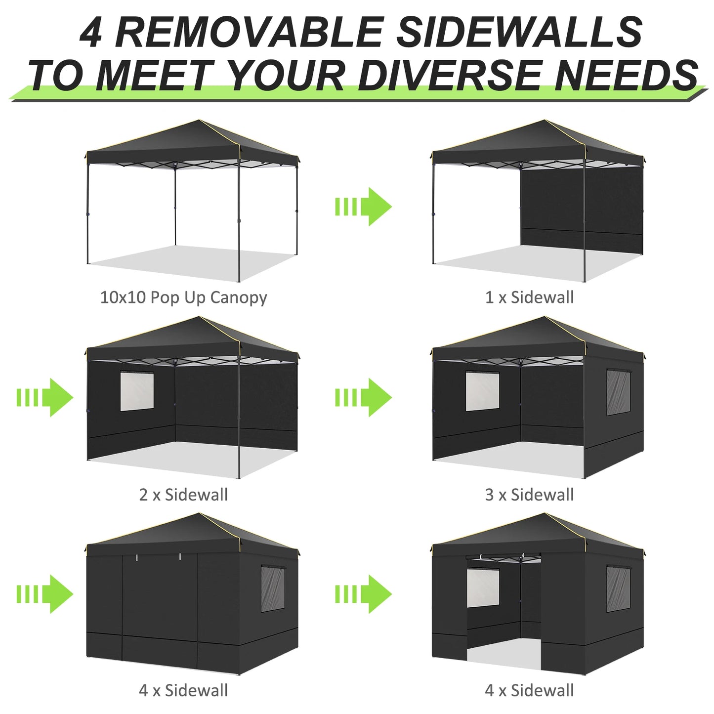 10x10FT Pop Up Canopy Tent