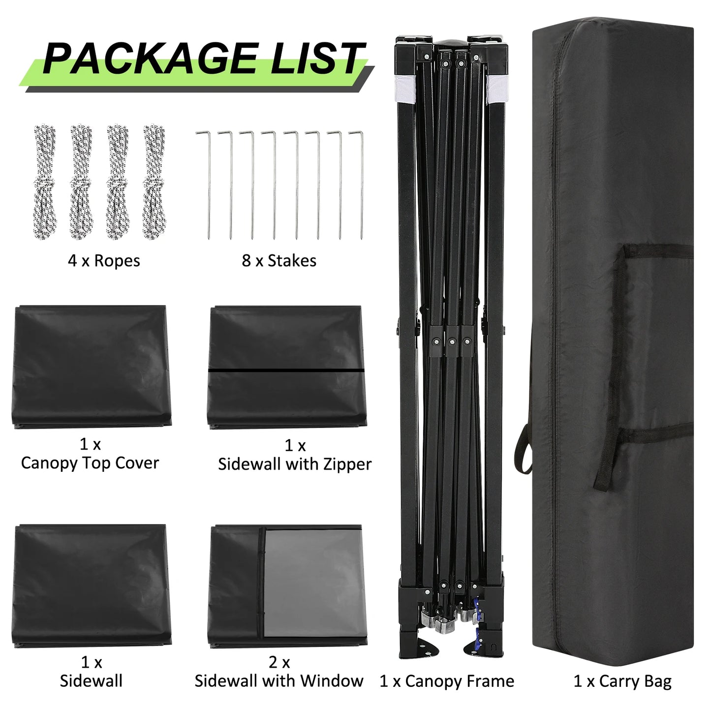 10x10FT Pop Up Canopy Tent
