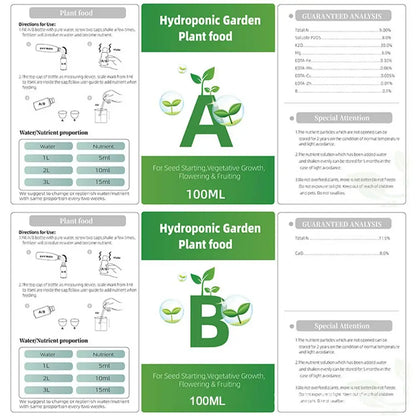 General Hydroponics Nutrients A And B For Plants Flowers Vegetable