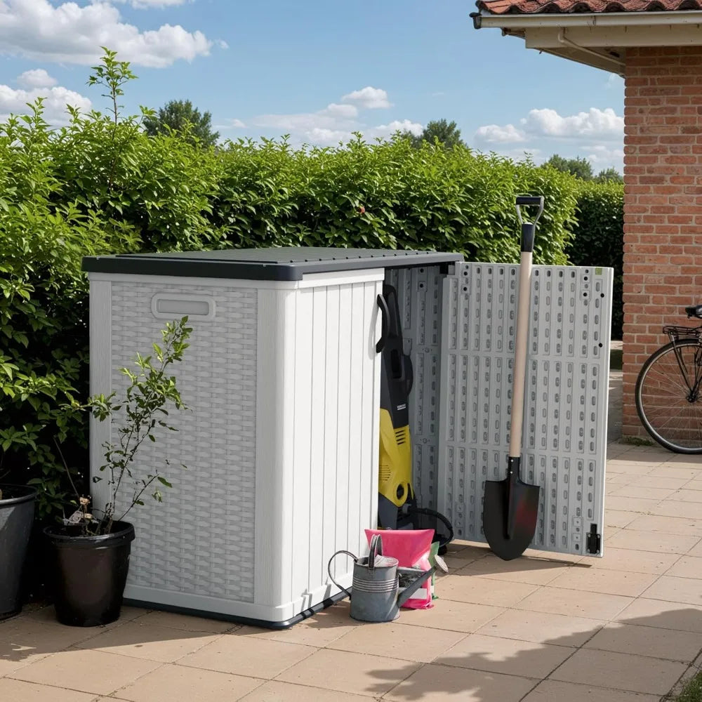 Outdoor Storage Cabinet 26 Cu Ft with Lockable Doors