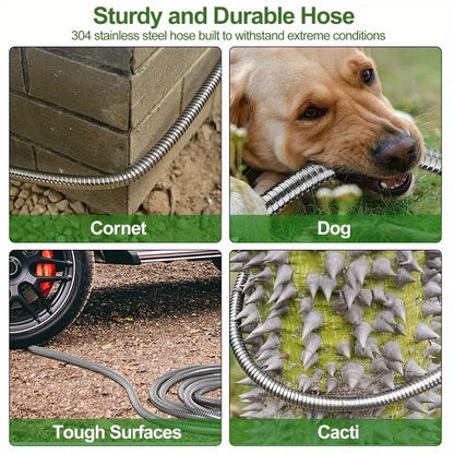 50FT Stainless Steel Garden Hose