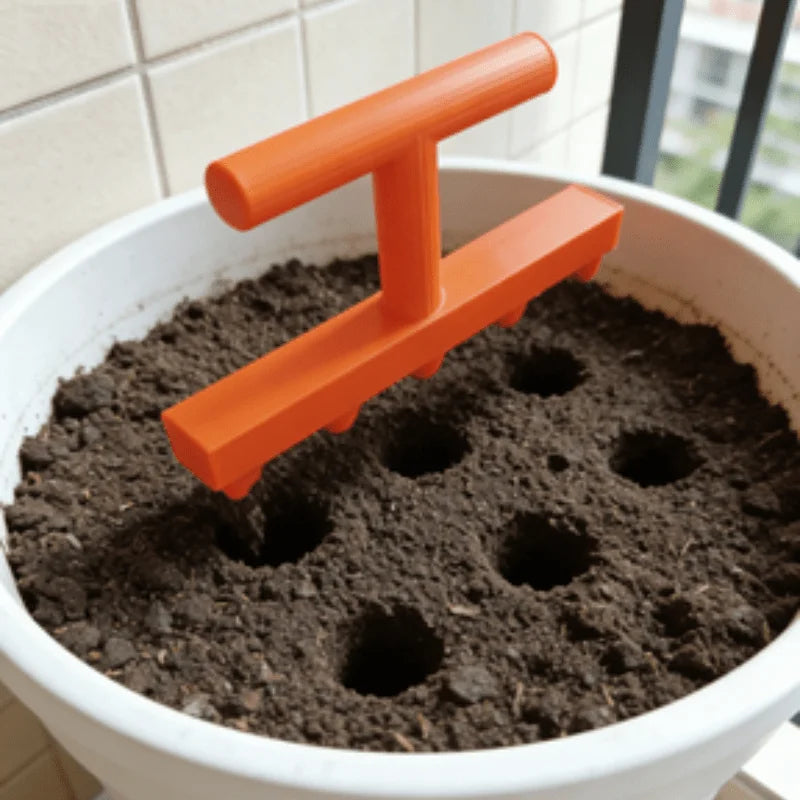 Gardening Hole Punch Seeder, Household Vegetable and Flower Seedling Puncher, Balcony Vegetable Garden Seedling Sowing Tool