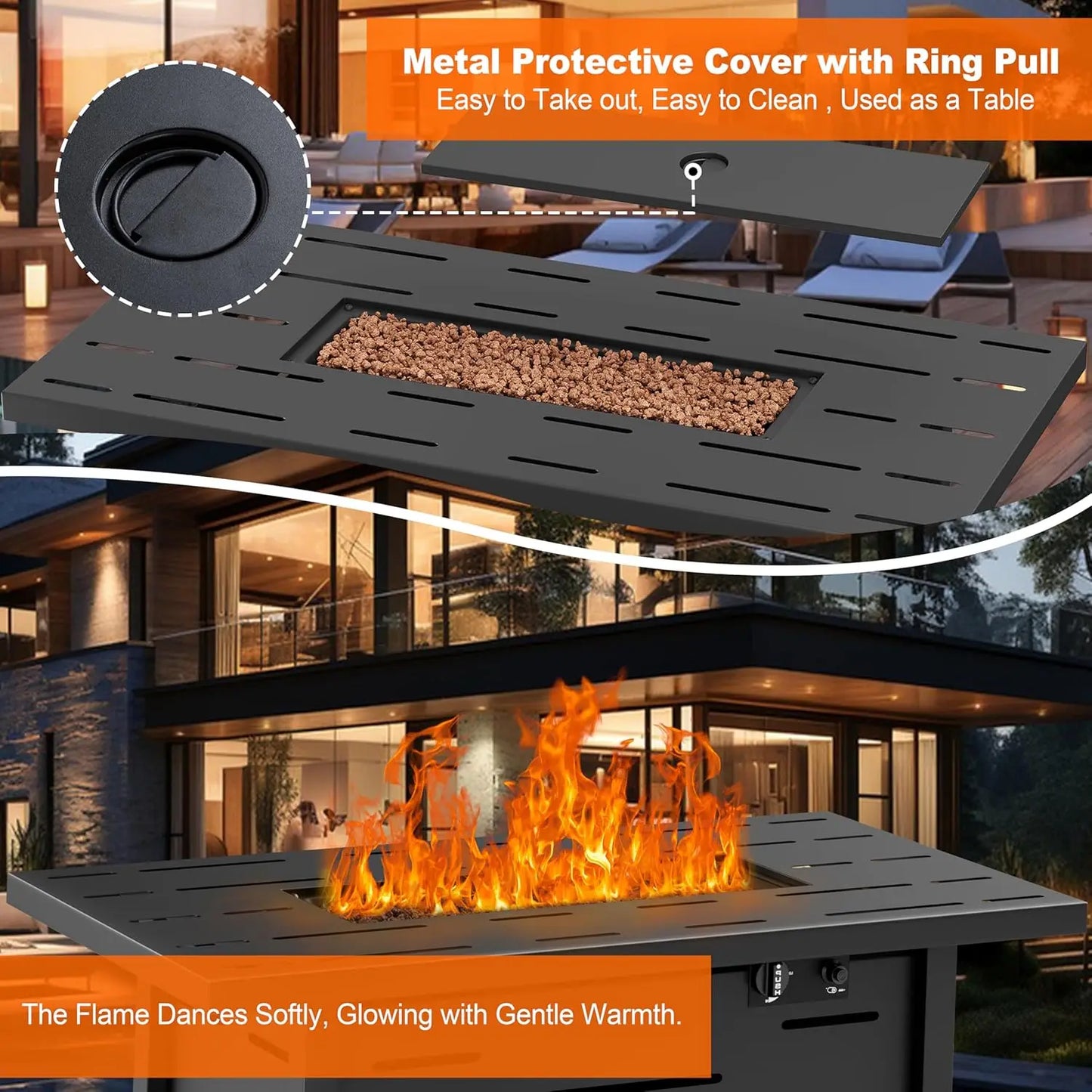 43 inch Outdoor Propane Fire Pit