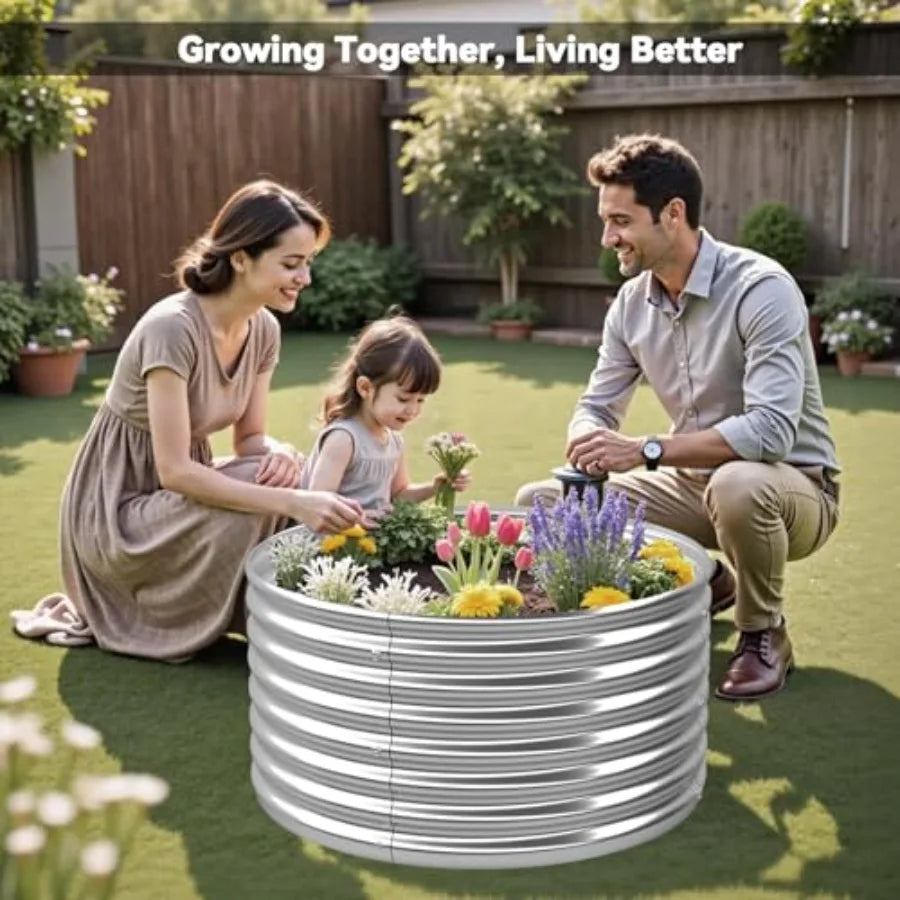 4 Pack 2x2FT Round Raised Beds