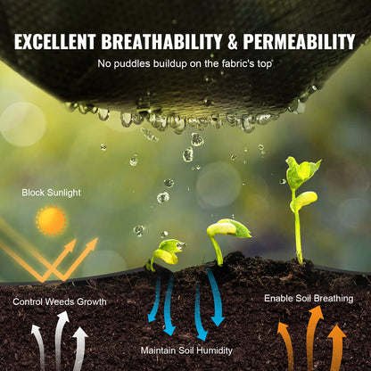 3FTx50FT Premium Heavy Duty Weed Barrier