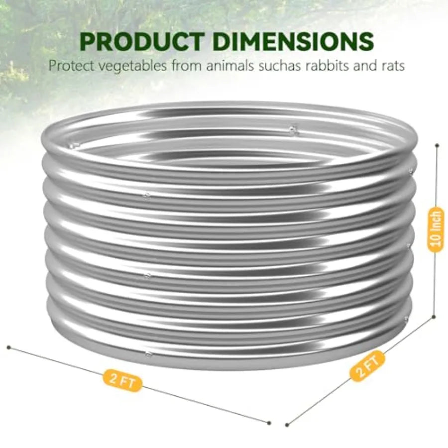 4 Pack 2x2FT Round Raised Beds