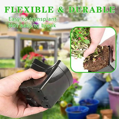 Square Nursery Pots 3.3 Inches 100pc Set