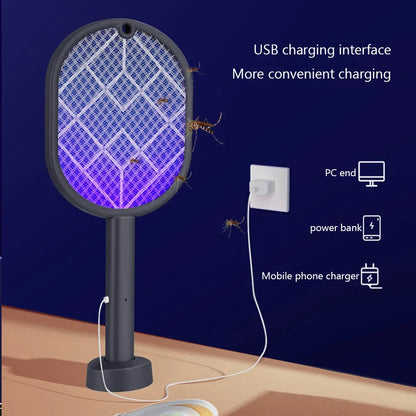 Electric Mosquito Killer 2-in-1 Fly Swatter Trap Electric