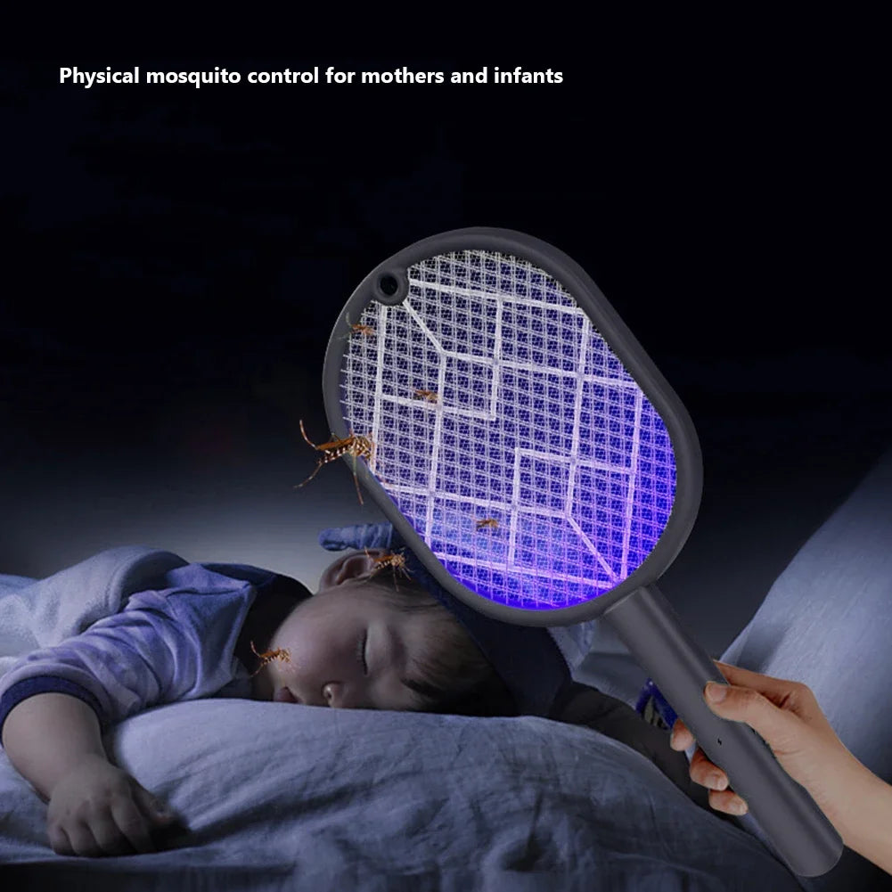Electric Mosquito Killer 2-in-1 Fly Swatter Trap Electric