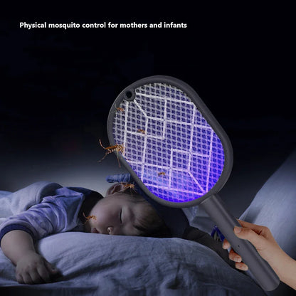 Electric Mosquito Killer 2-in-1 Fly Swatter Trap Electric