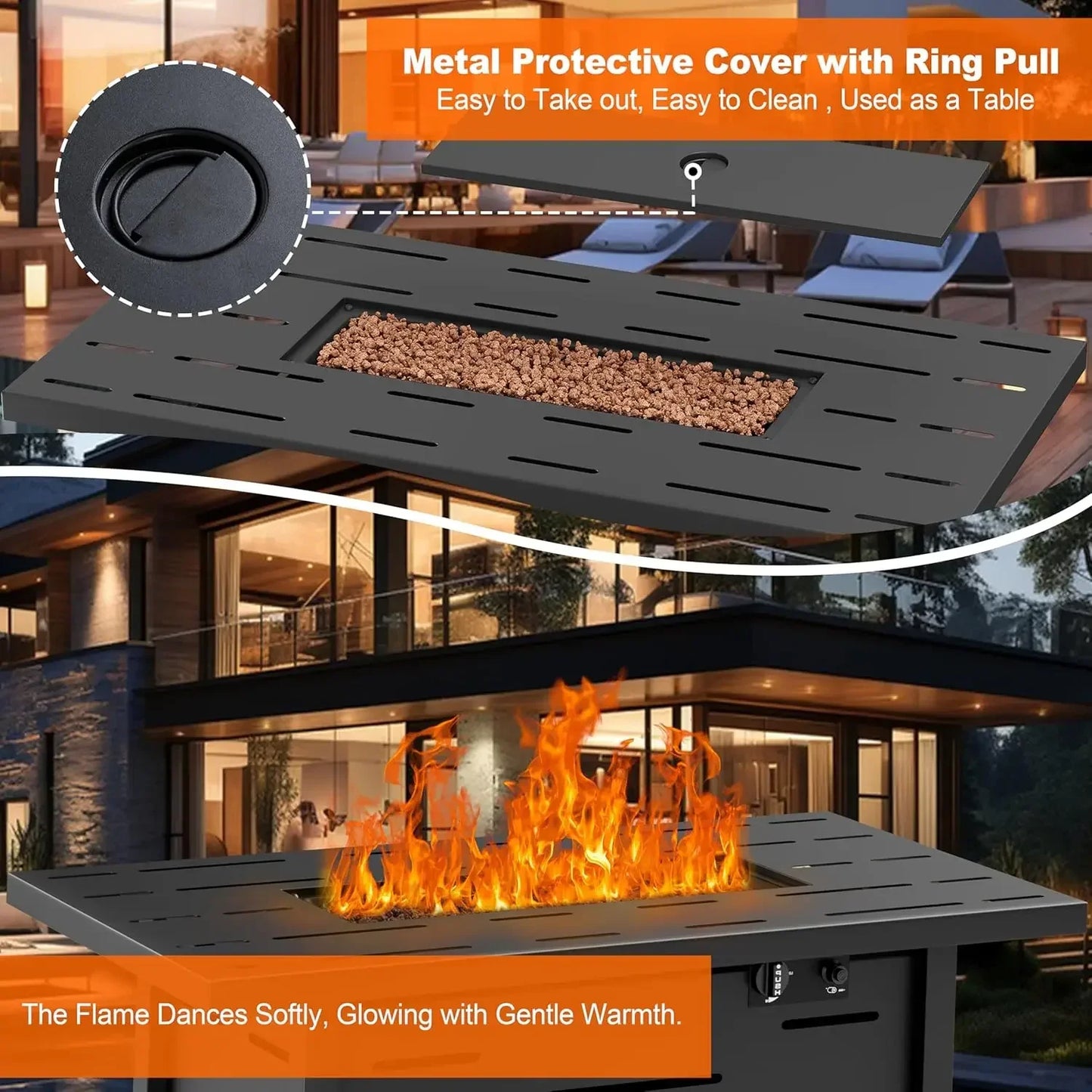 43 inch Outdoor Propane Fire Pit