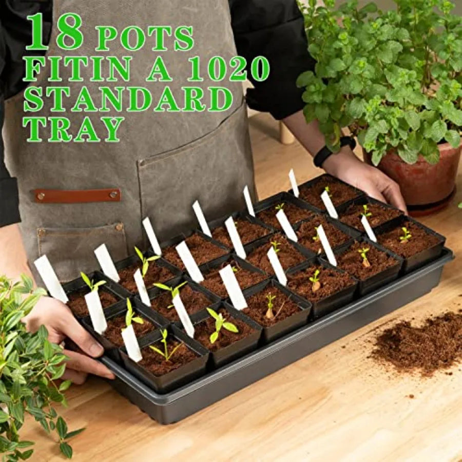 Square Nursery Pots 3.3 Inches 100pc Set