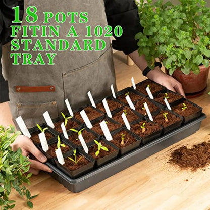 Square Nursery Pots 3.3 Inches 100pc Set