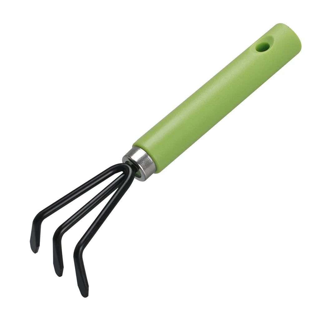 4-piece gardening tool set, including potted plants, soil filling, pruning, vegetable planting, weeding, and planting tools.