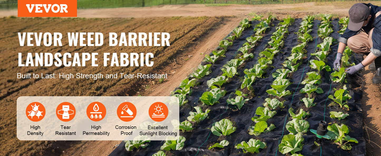 3FTx50FT Premium Heavy Duty Weed Barrier